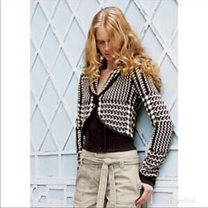 Anthropologie Jabberwocky Brown Wool Sweater M